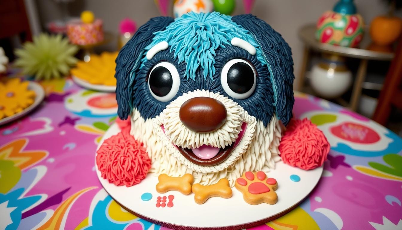 How to make a birthday cake shaped like a dog?