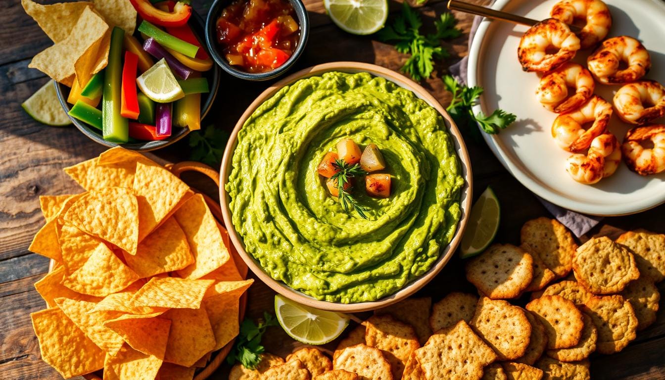 What do you serve guacamole with?