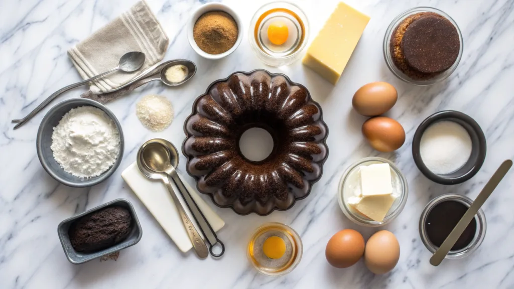 Ingredients Needed for caribbean festival rum cake recipe